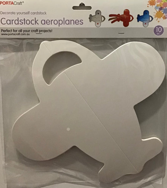 Cardstock Aeroplanes - 10pk