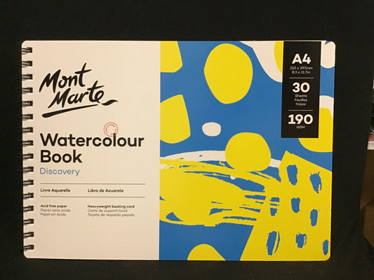 Mont Marte - A4 Watercolour Book (Discovery) - 30 Sheets - 190gsm