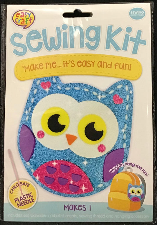 Sewing Kit - Owl - Plastic needle included