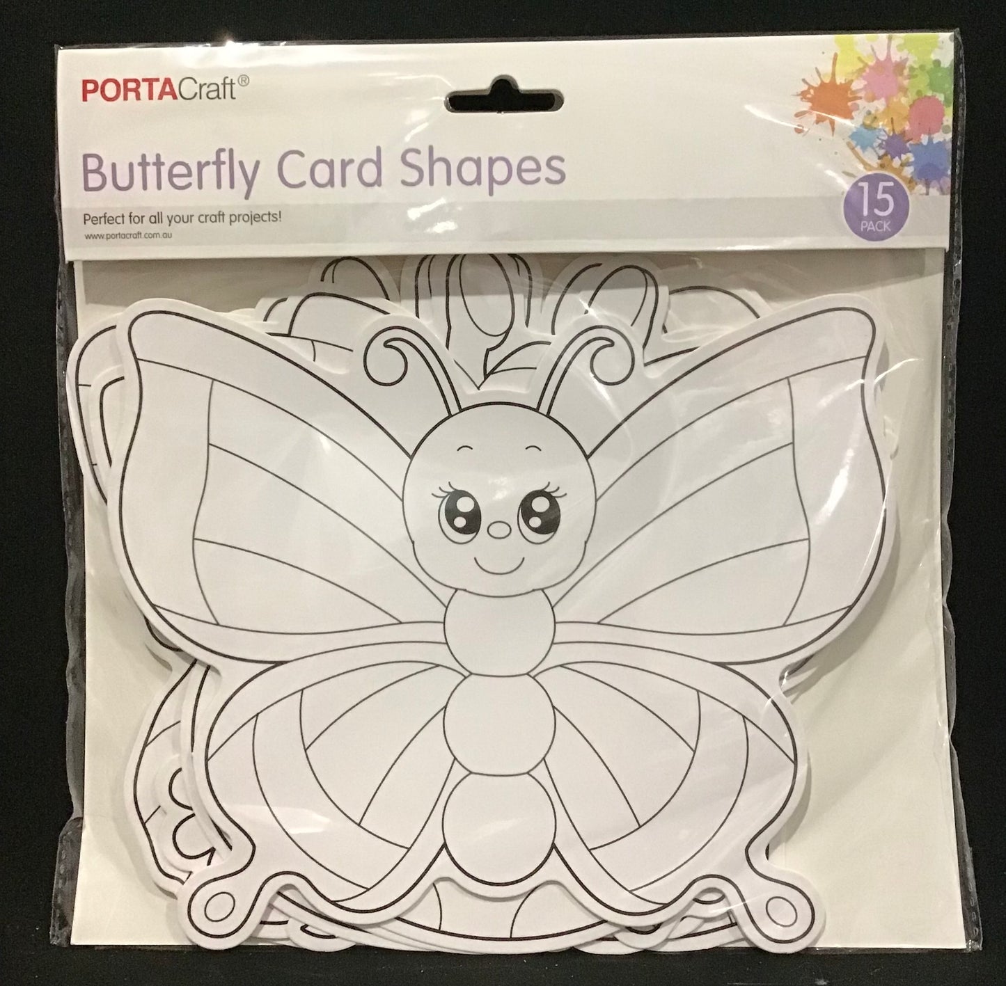 Butterfly Card Shapes - 15 pack