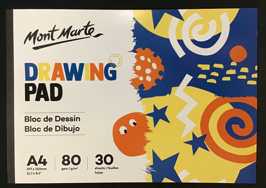 Mont Marte - A4 Drawing Pad - 30 Sheets - 80gsm