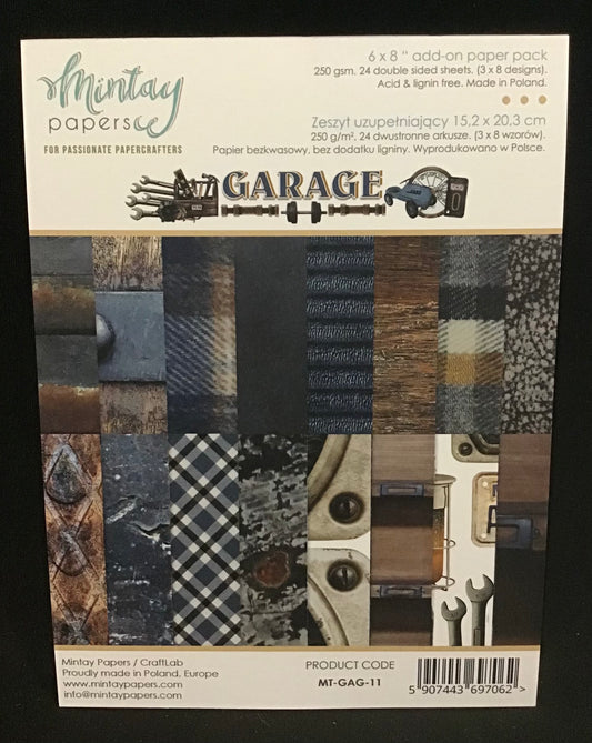 Garage Paper Pad - 24x Double sided sheets - 20.3x15.2cm