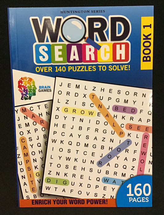 Word Search 140 Puzzles - Book 1