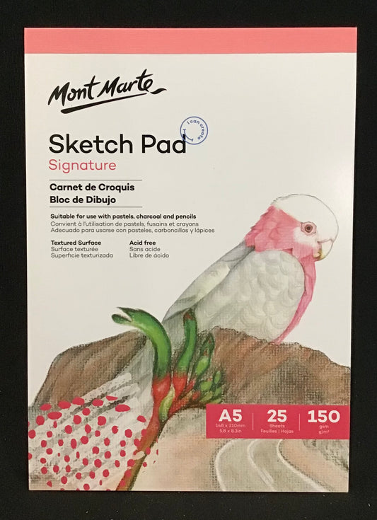 Mont Marte - A5 Sketch Pad (Signature) - 25 Sheets - 150gsm