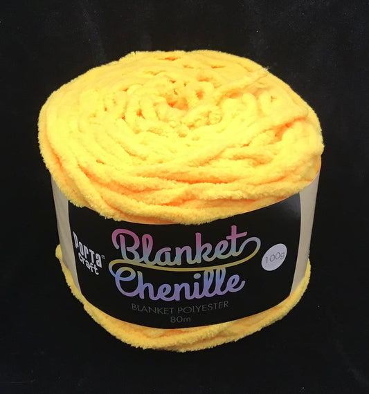 Blanket Chenille - Blanket Polyester Wool 80m - 100g - Solid Orange