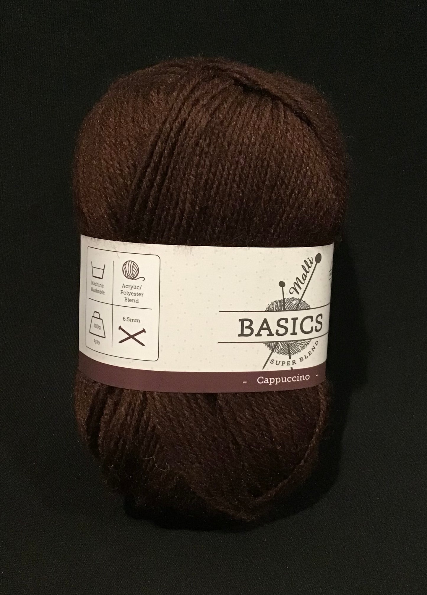 Malli Basics 100g Knitting Yarn Super Blend Acrylic/Polyester