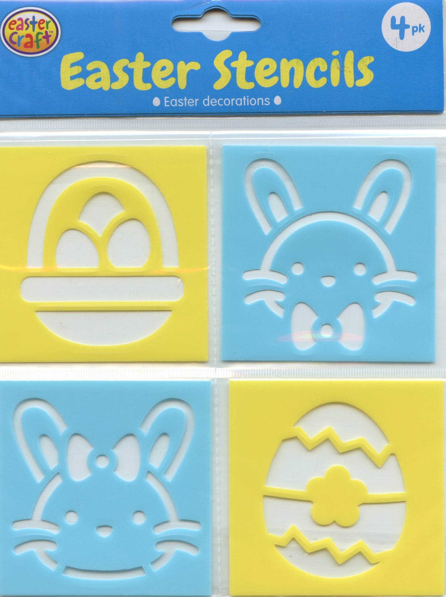 Easter Stencils - Eggs and Rabbits - 4 pk - Pack #2