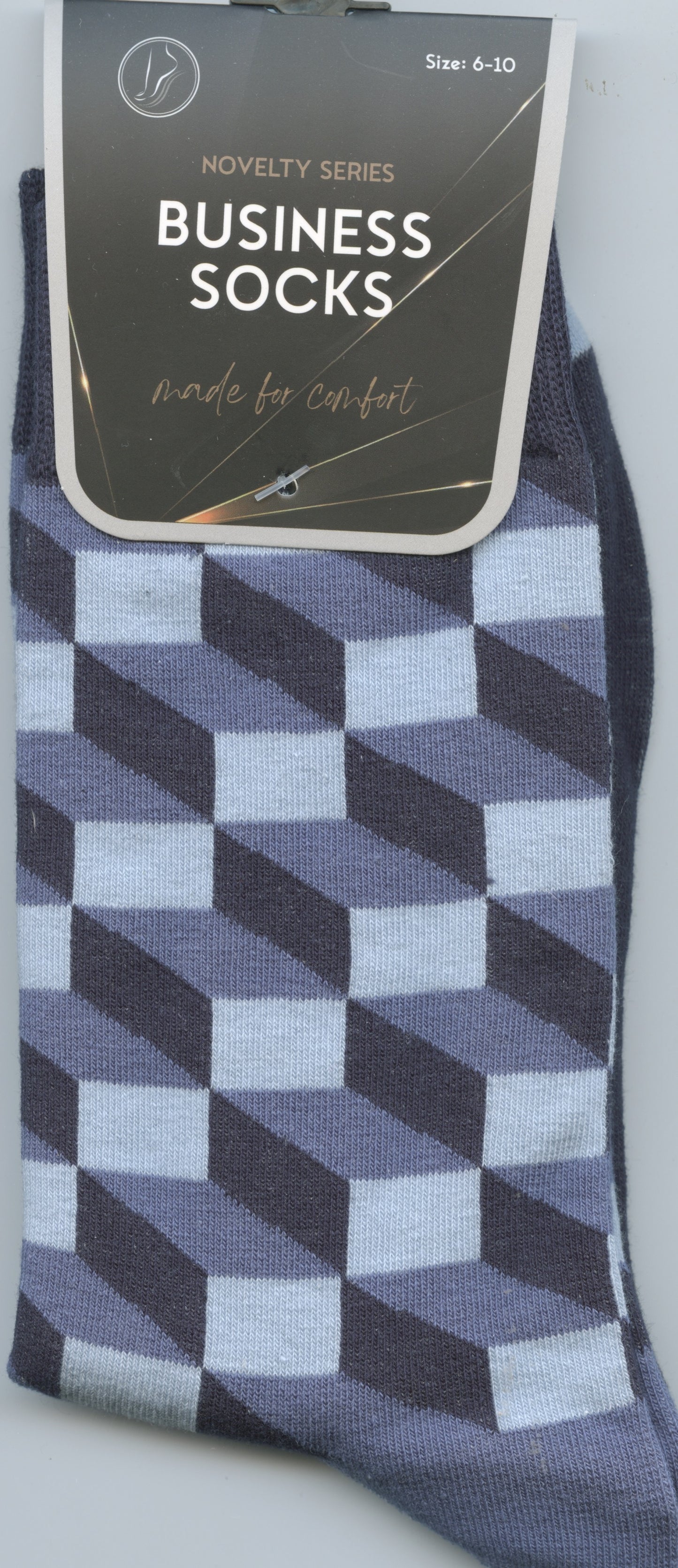 Novelty Business Socks - Blocks - Sizes 6-10