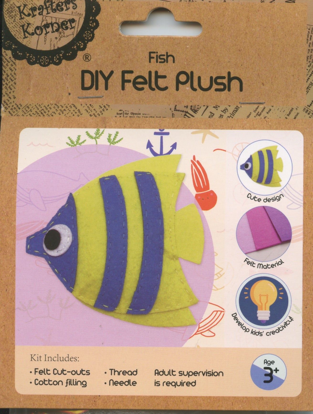 DIY Felt Plush kit - Fish