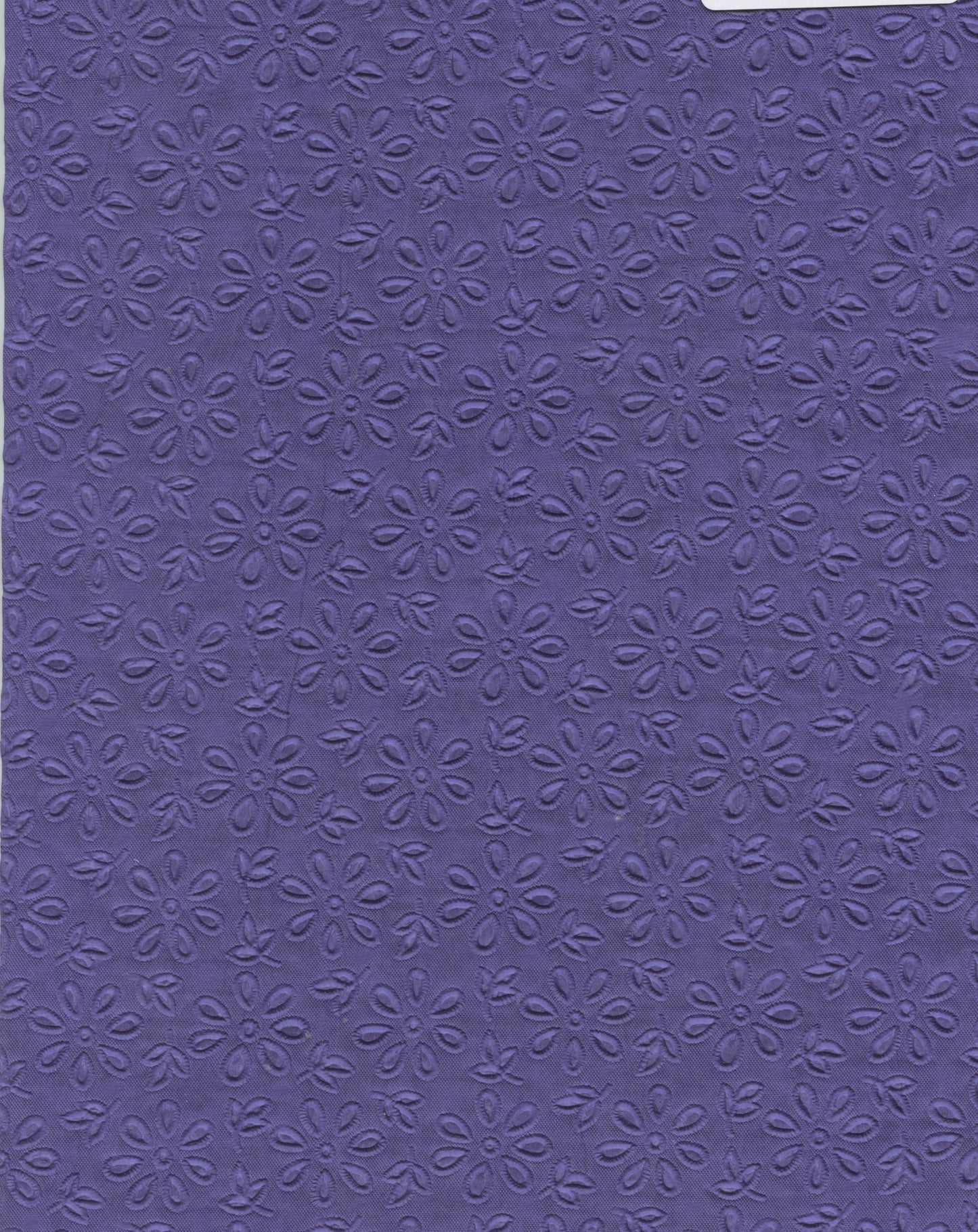 Specialty Paper 1 x  A4 Embossed Daisy - Purple