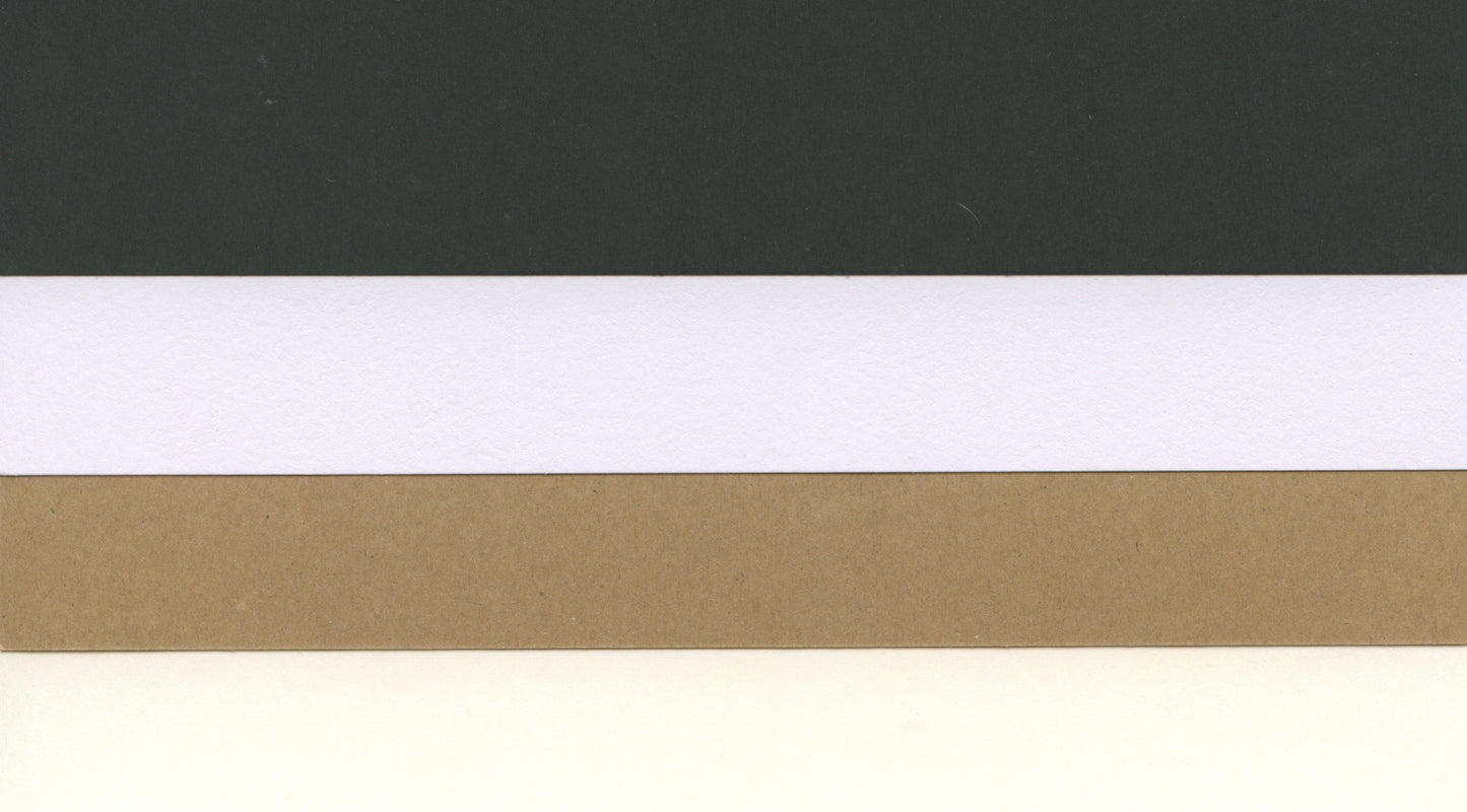 A5 Black/Kraft/Cream/White Theme Cardstock 220gsm - 20 sheets