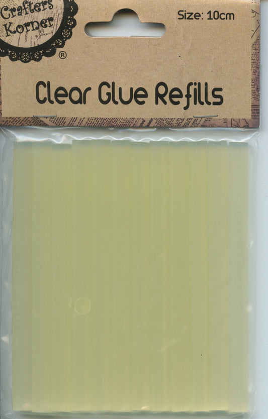 Clear Hot Glue Gun Refills - 10cm - 12pk