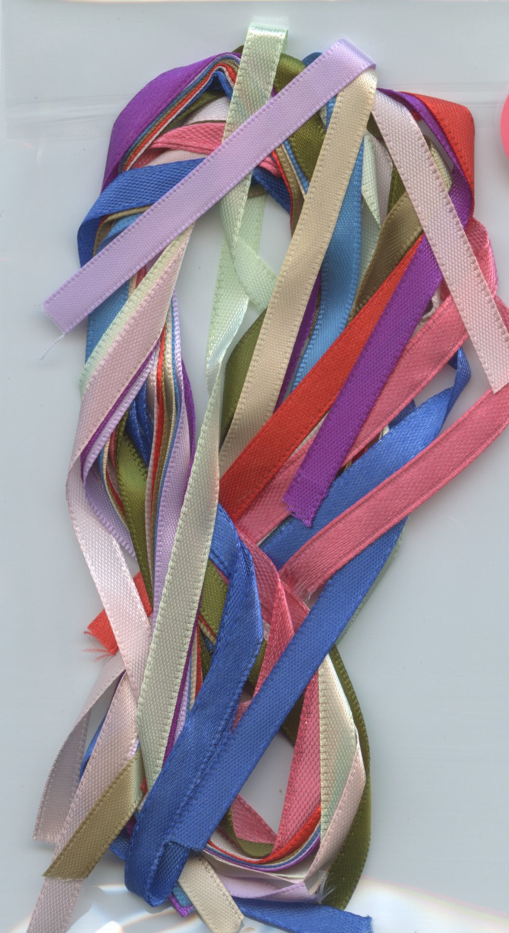 Craft Ribbon - 12 x .60cm lengths - 6mm Assorted colours - Pack #10A