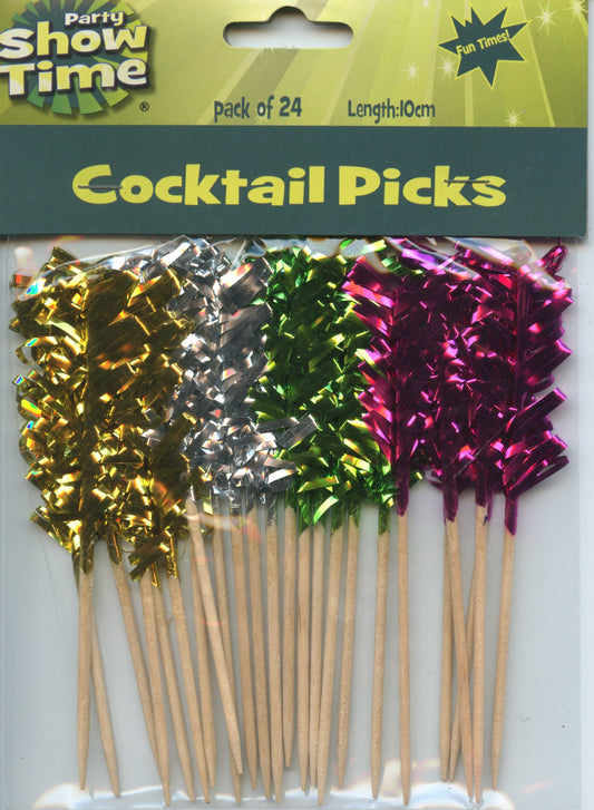 Cocktail Picks for Parties - Length 10cm - Pack of 24