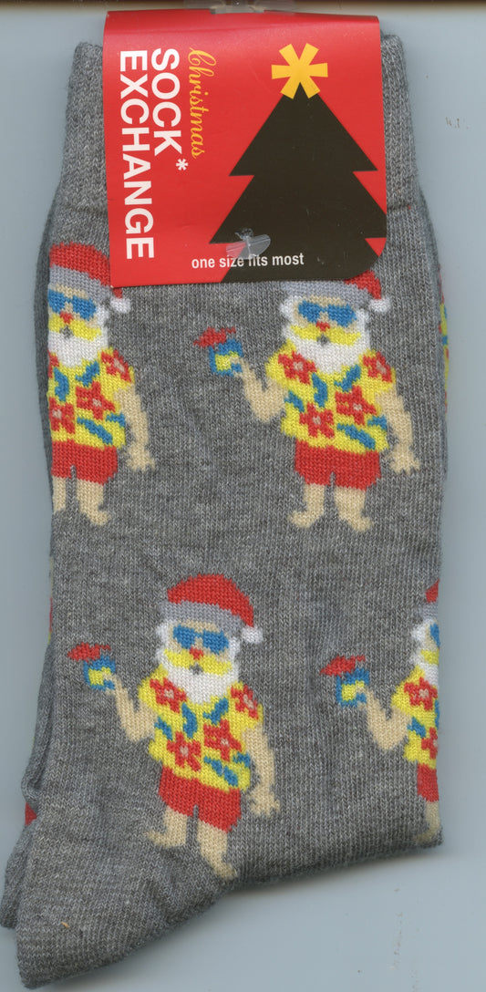 Sock Exchange Christmas Socks - Aussie Santa - One size fits most