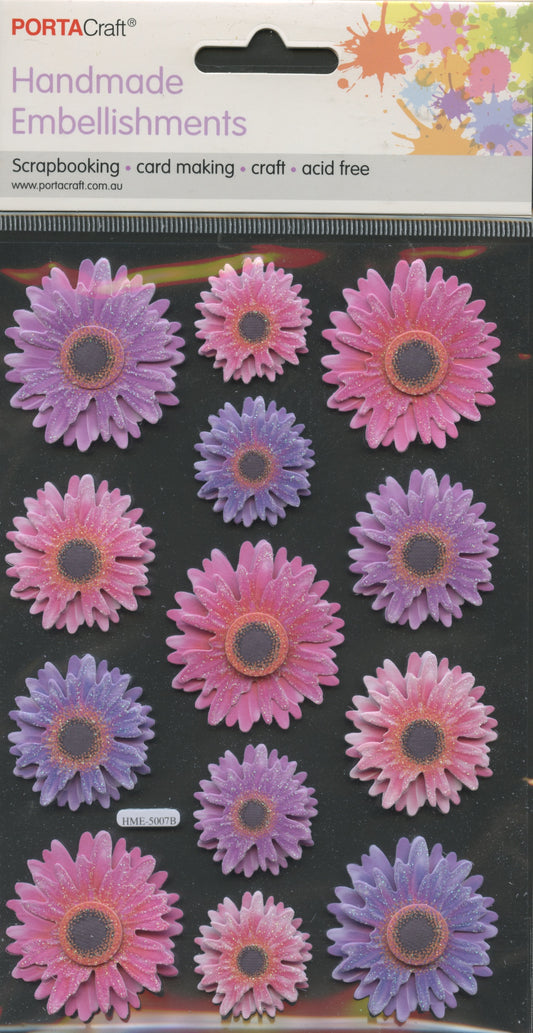 Handmade Embellishments Adhesive - Daisies #2