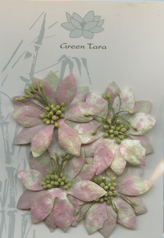 Aster Flower - Batik Vintage - 4 pk - 7cm