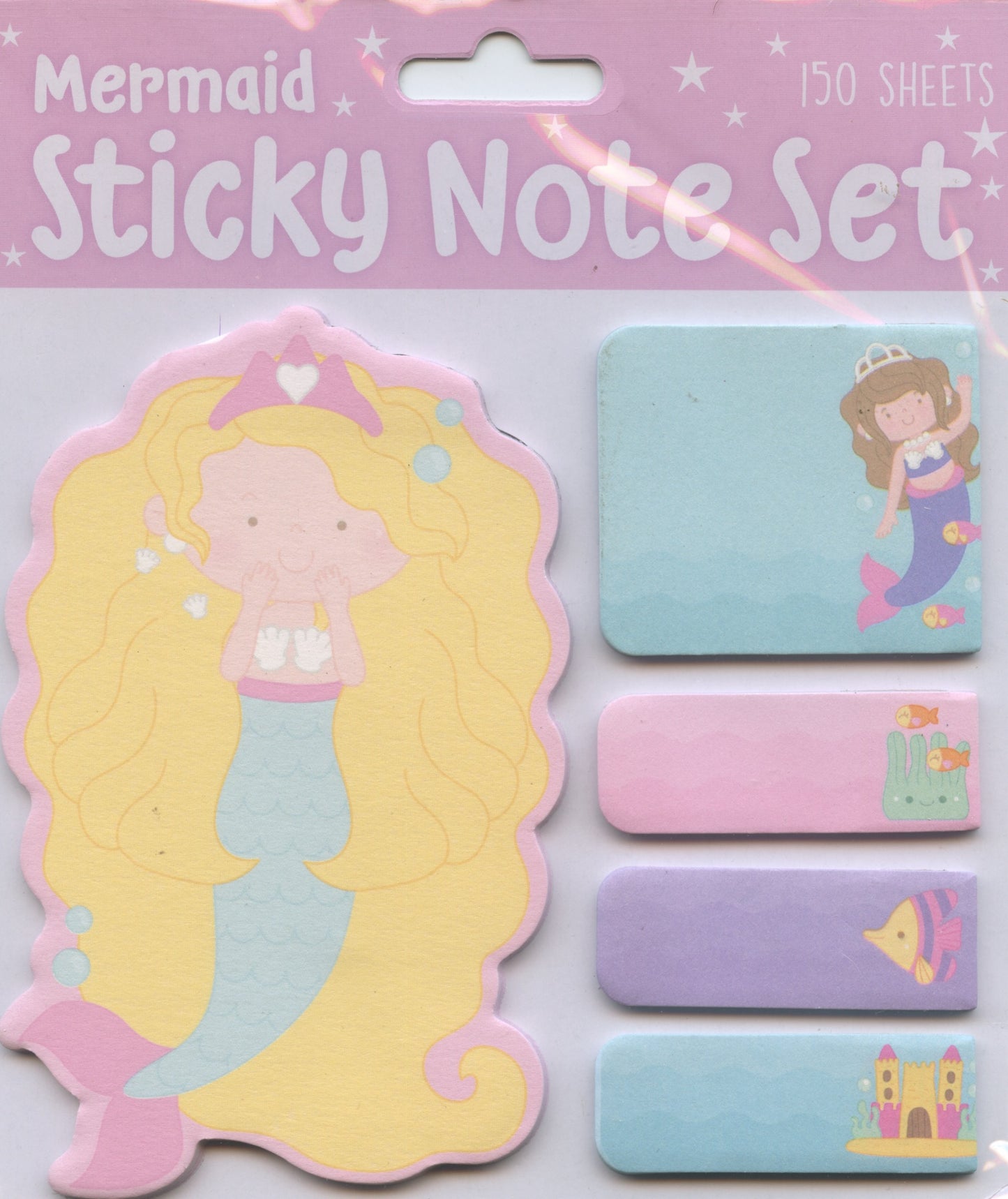 Mermaid Sticky Note Set - 150 Sheets