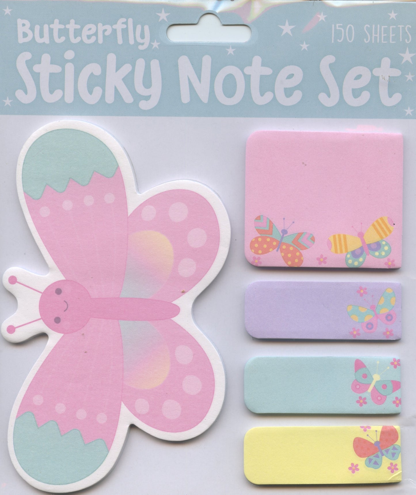 Butterfly Sticky Note Set - 150 Sheets