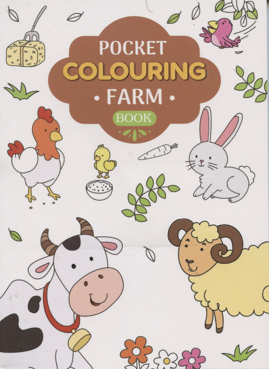 Pocket Colouring Book - Farm- 80 pages