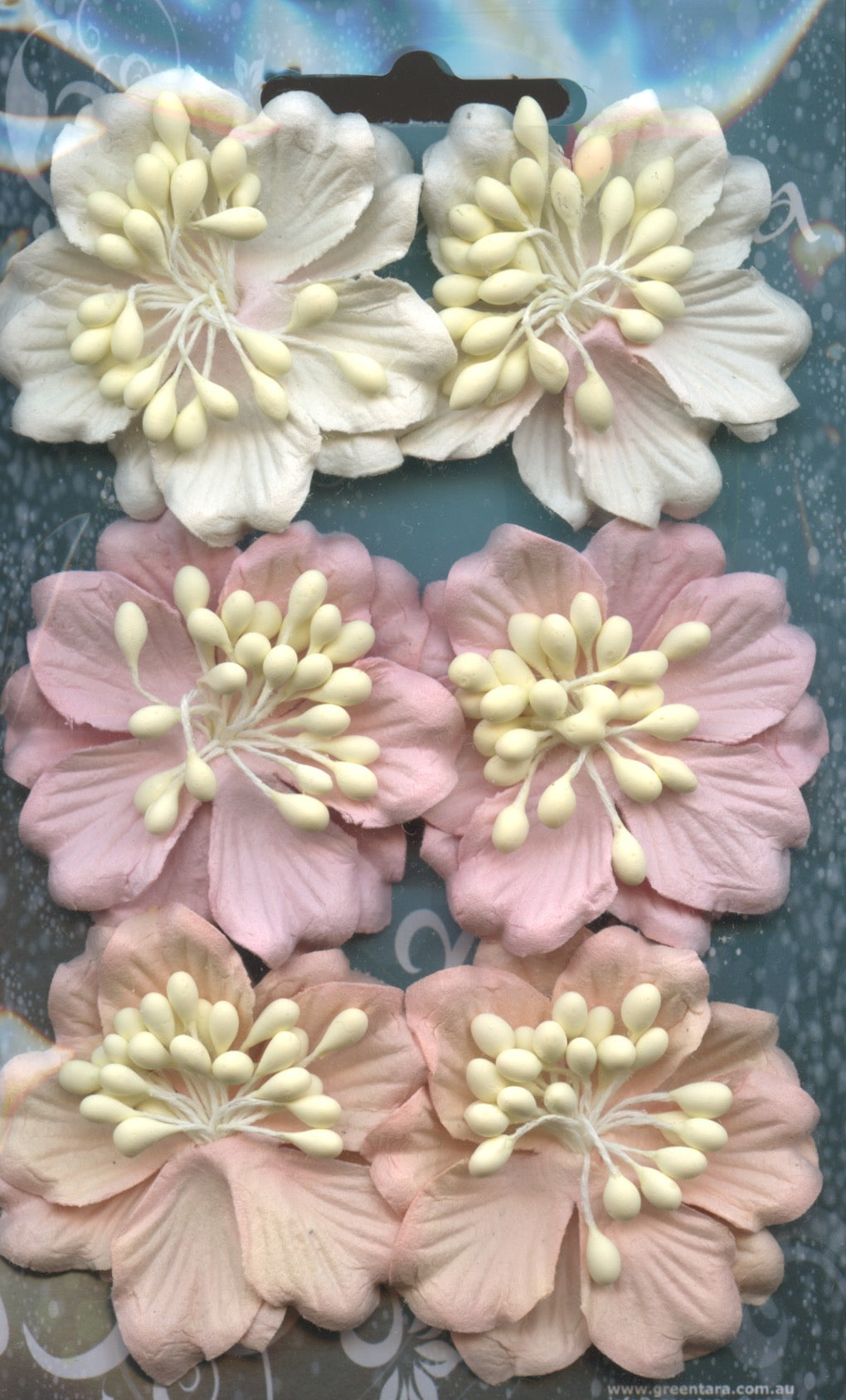 Azaleas - Antique Pink theme - 6 pack - 45mm