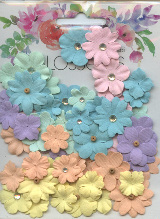 Blossoms Spring Flower Blend Pastels - 60 pc