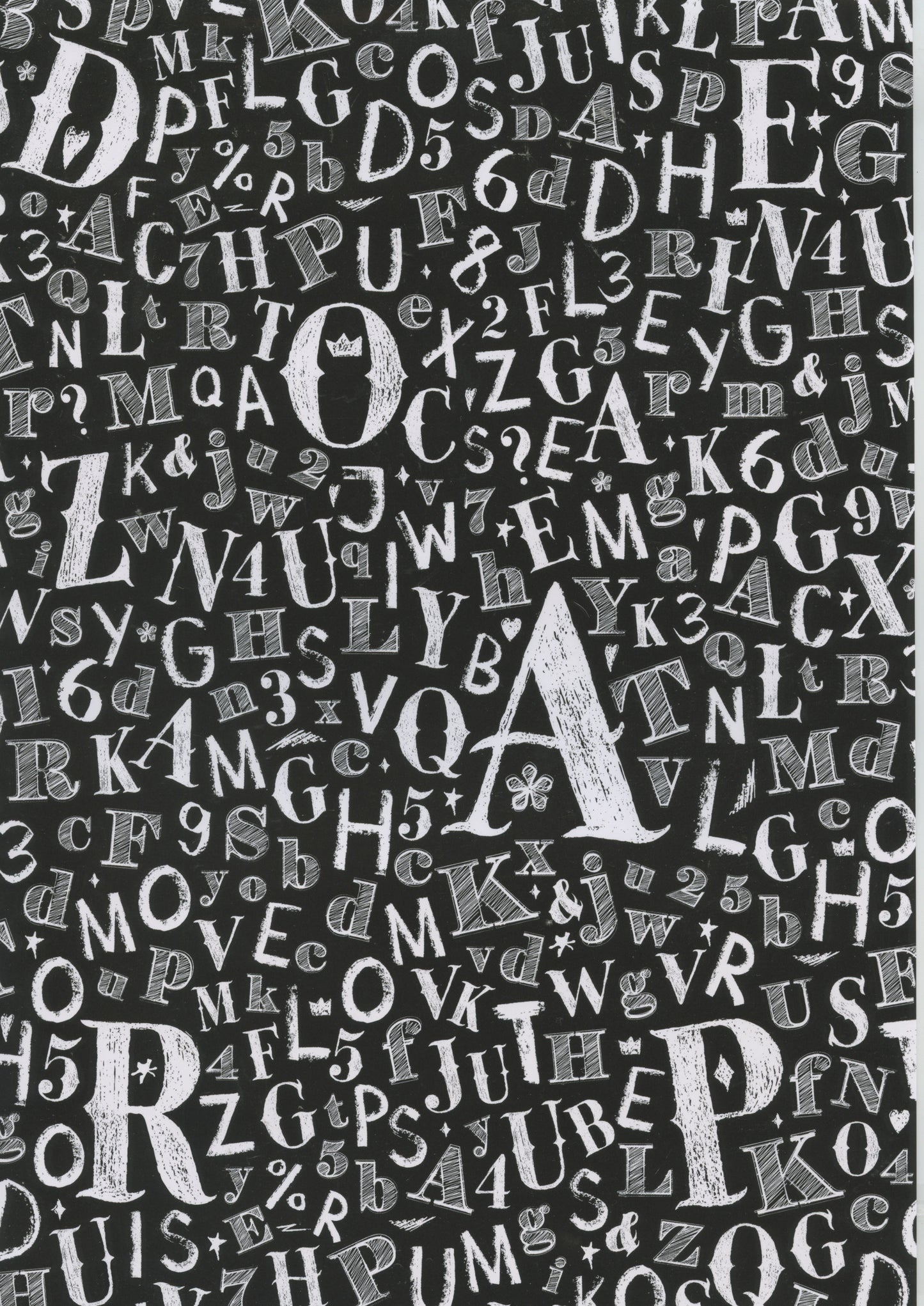 A4 Typographic Design #6 Paper - 1 Sheet