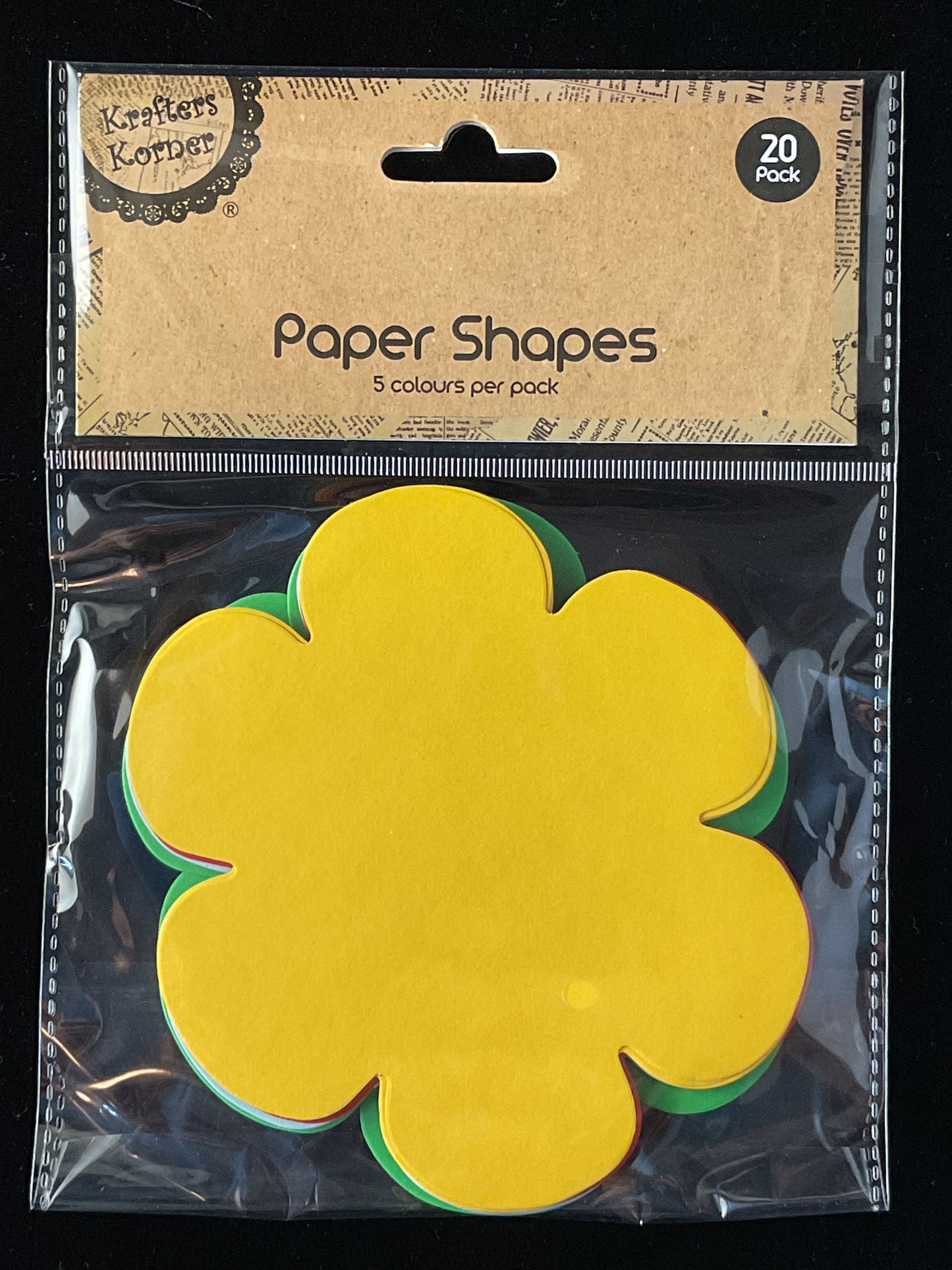 Shaped Paper - Flowers - 20 Pack