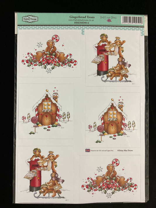 Hobby House - Gingerbread Treats - Card Toppers