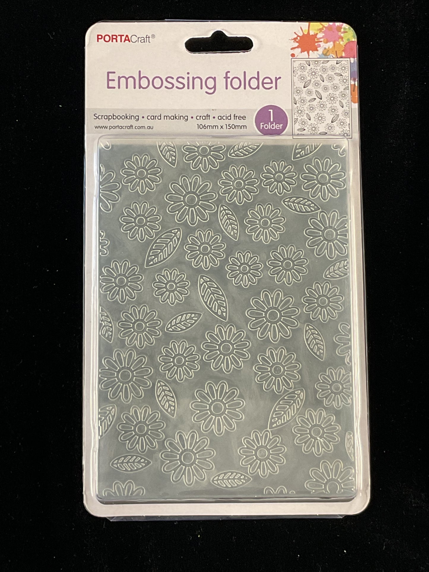 Embossing Folder - Flowers and Leaves - One Folder