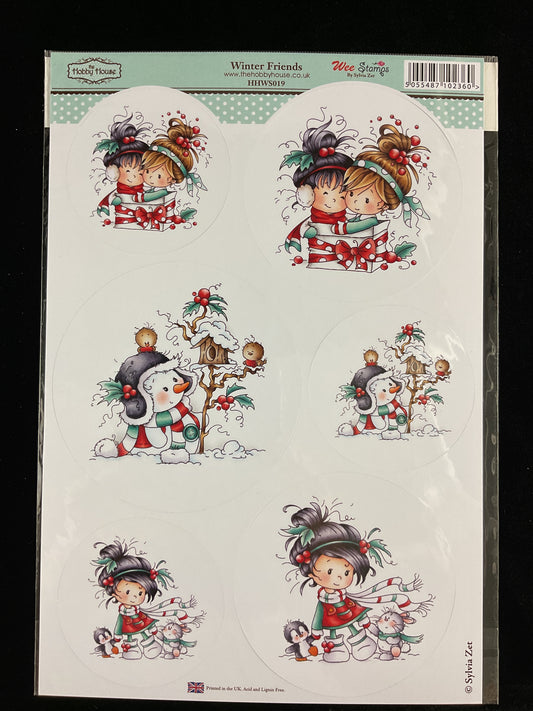 Hobby House - Winter Friends - Card Toppers