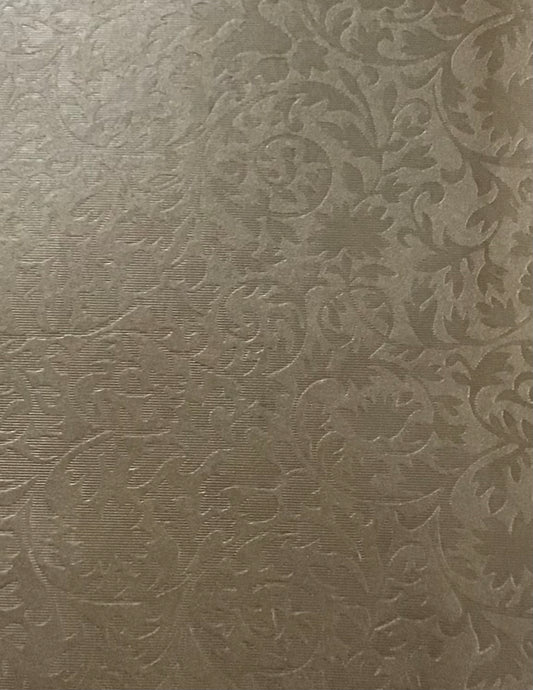 Specialty Paper 3 x Handmade A4 Soft Gold Botanical (Paisley Style) Embossed Paper
