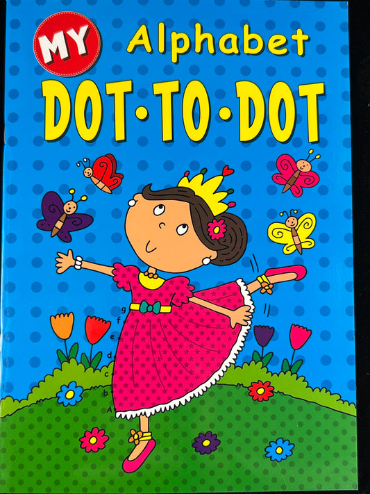 Dot to Dot - Alphabet - Children’s Activity Book - Blue Cover