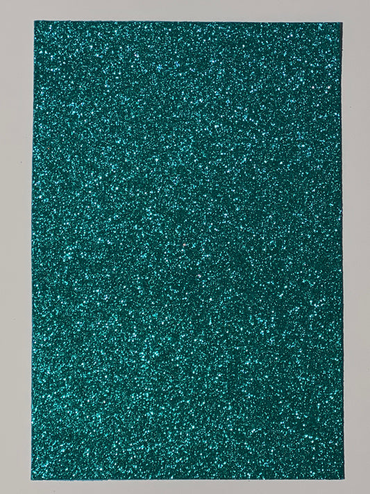 Craft Foam Glitter Turquoise - Size Approx 30 x 20cm - Thickness Approx 1.5mm