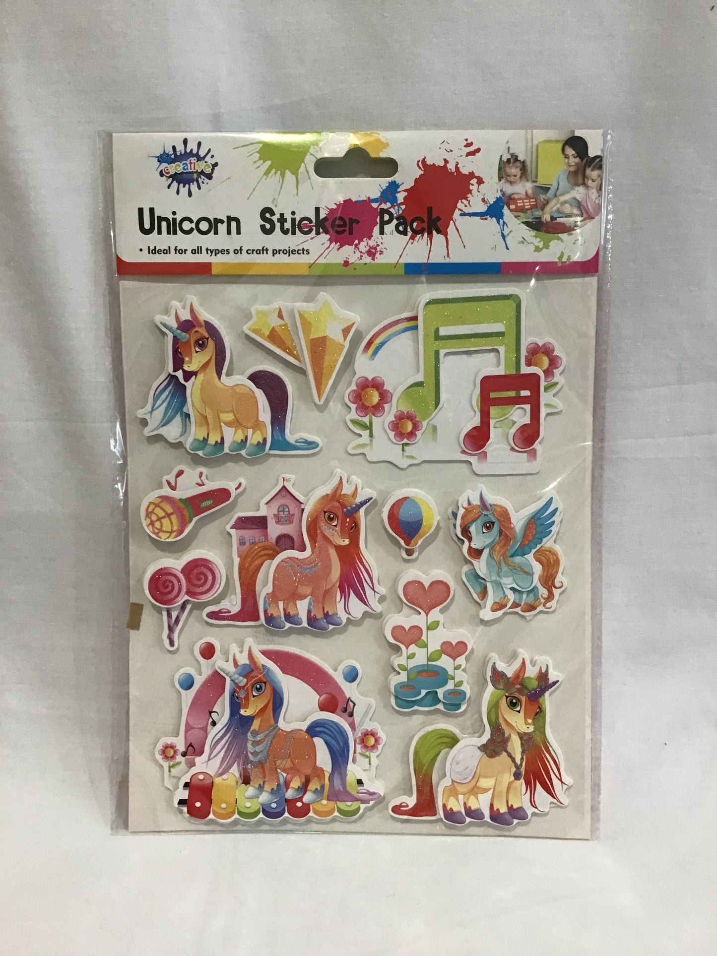 Unicorn Sticker Pack #3 - 11 Adhesive Stickers