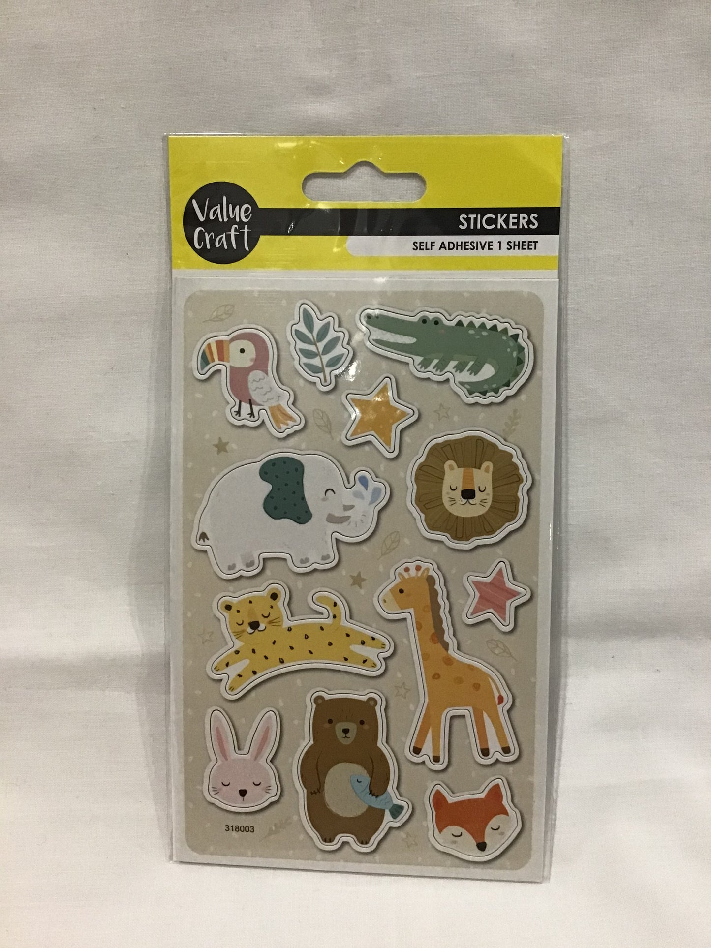 Animal Stickers - 1 sheet - 12 pack