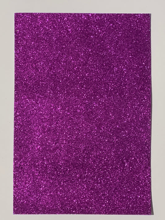 Craft Foam Glitter Purple - Size Approx 30 x 20cm - Thickness Approx 1.5mm