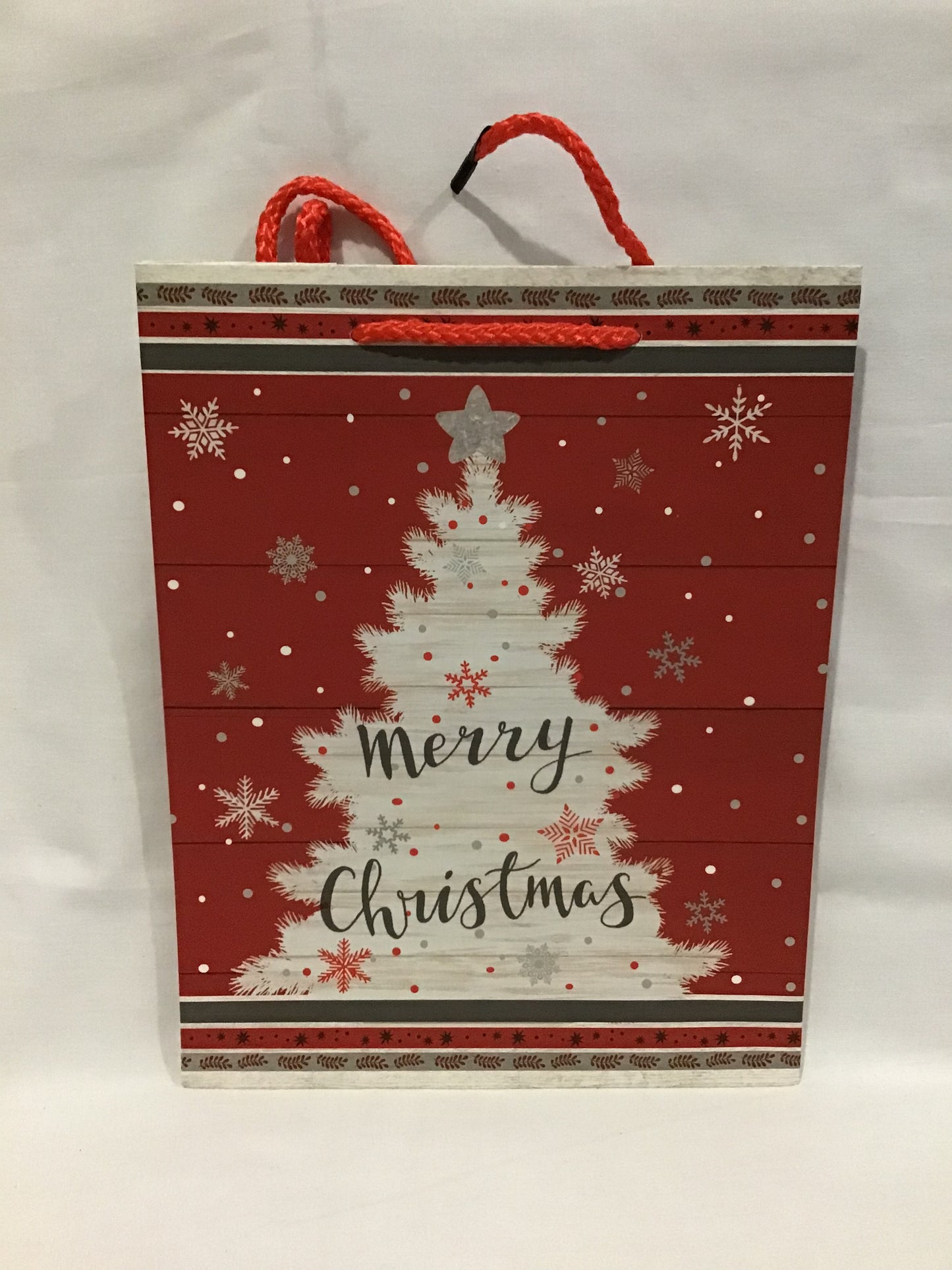 Christmas Gift Bag - Tree - Merry Christmas - 23x18x10cm