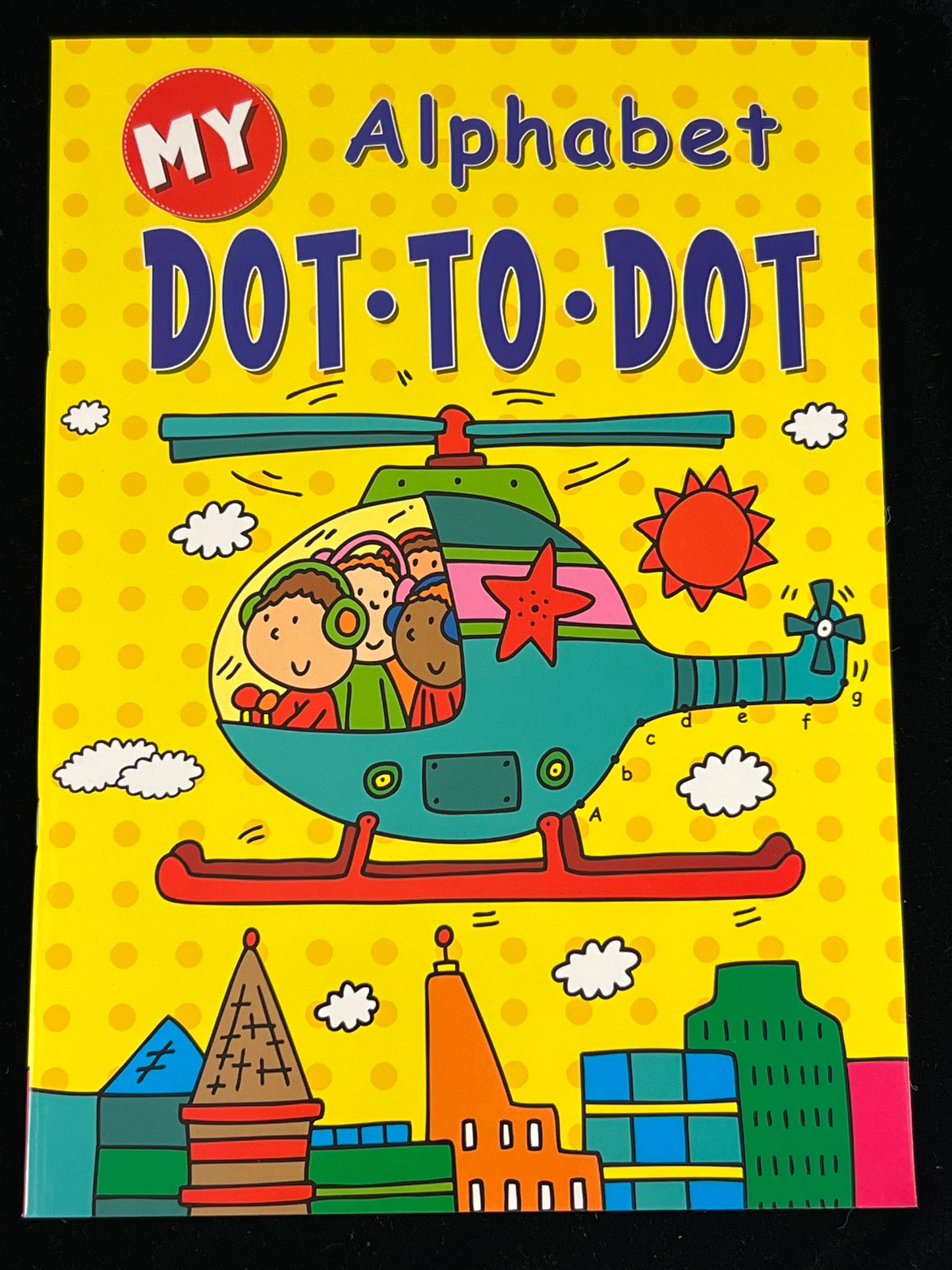 Dot to Dot - Alphabet - Children’s Activity Book - Yellow Cover