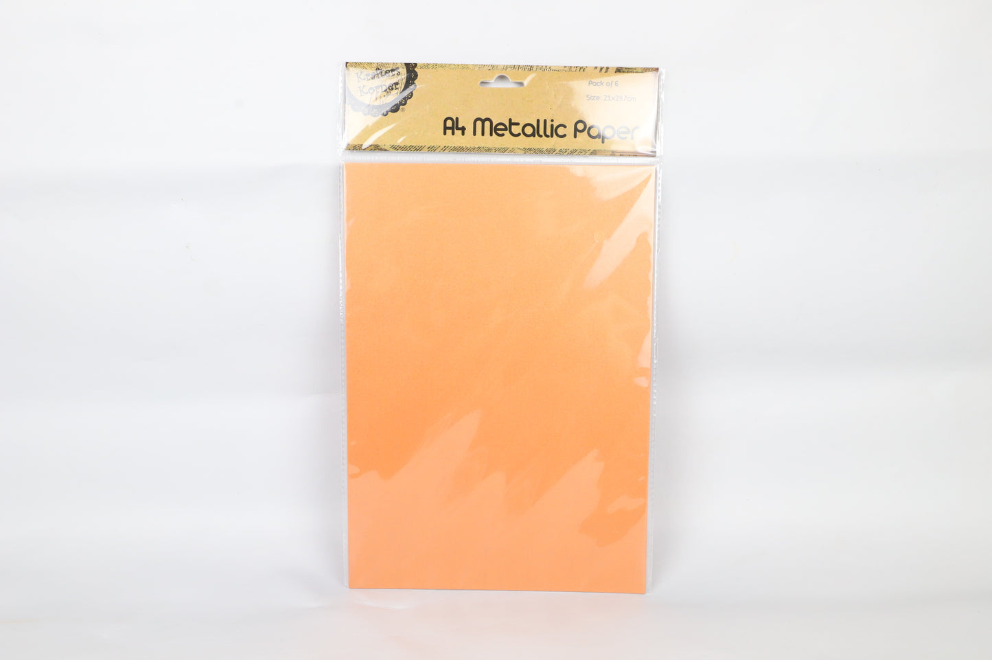 A4 Metallic Paper (Lightweight card) Pack of 6 - Bronze