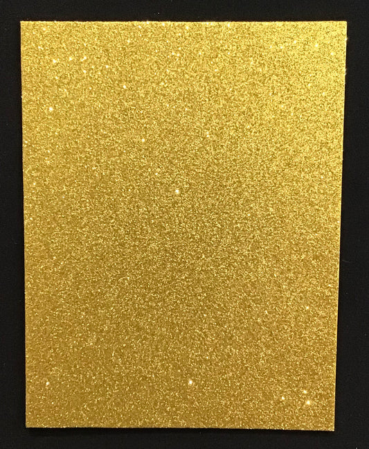 Craft Foam Glitter Yellow - Size Approx 29.5cm x 21cm - Thickness 2mm