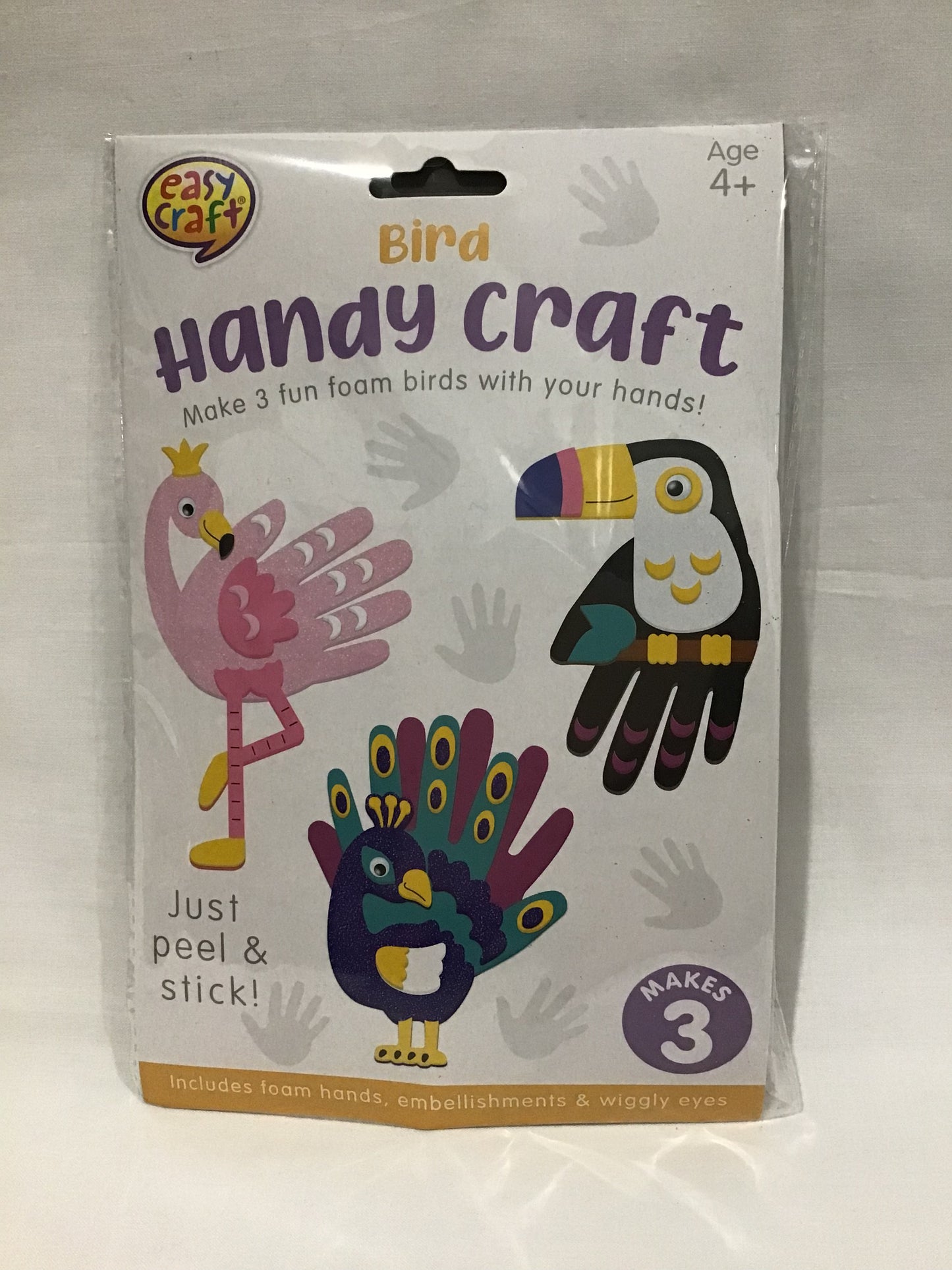 Bird Handy Craft - Makes 3 - Just Peel and Stick