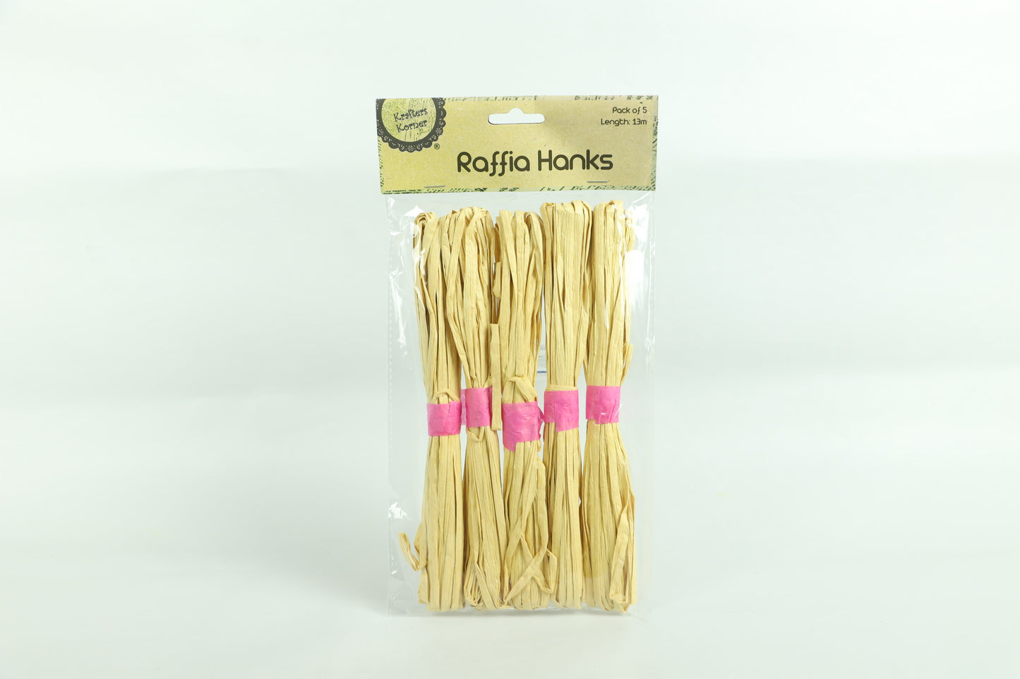 Raffia Hanks - Natural - Pack of 5