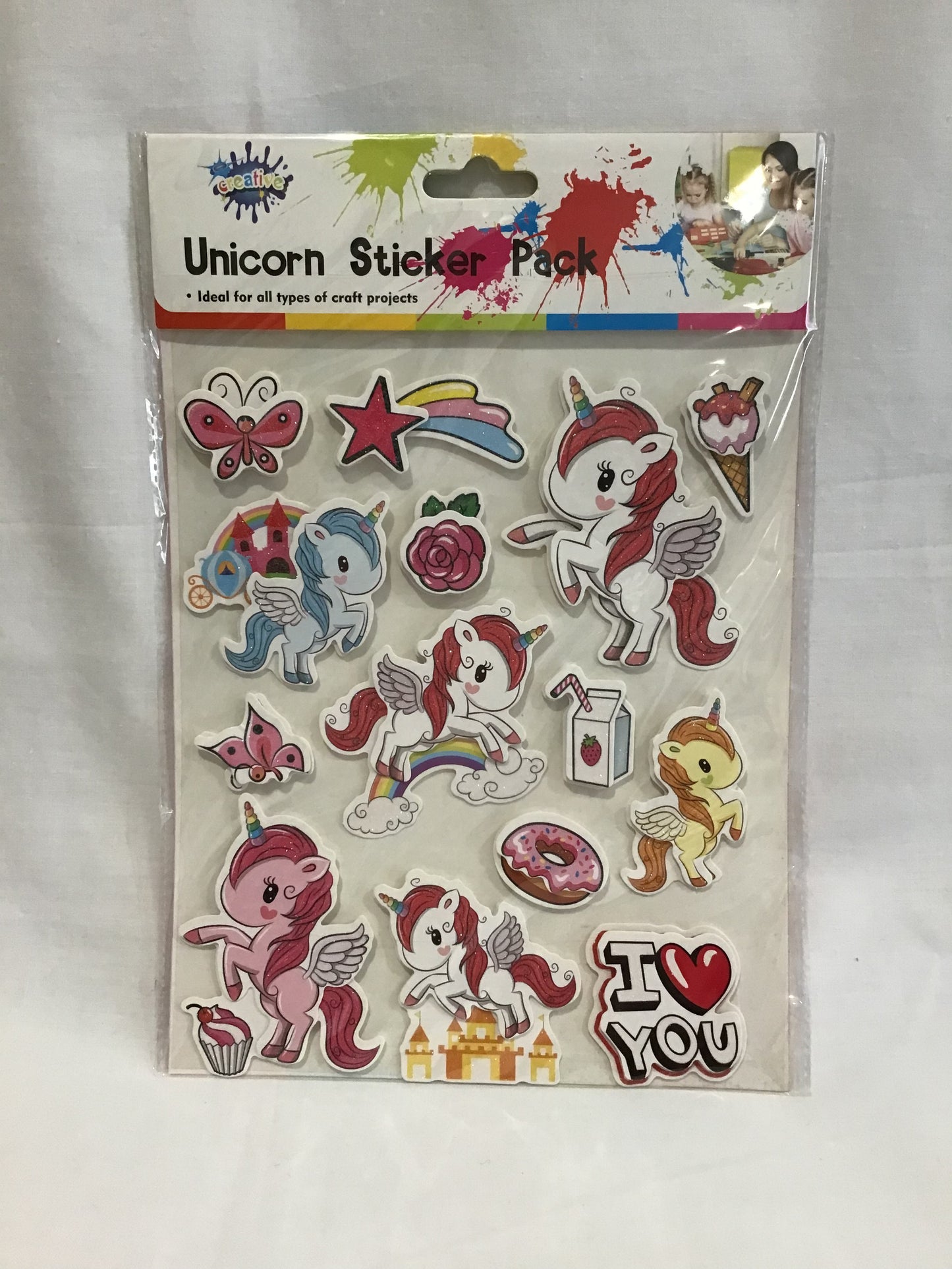 Unicorn Sticker Pack #1 - 14 Adhesive Stickers