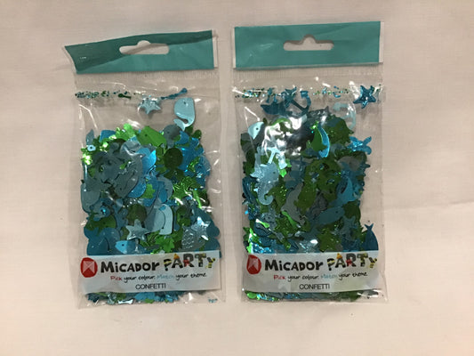 Party Confetti/Scatters - 2x Sea theme - 44g