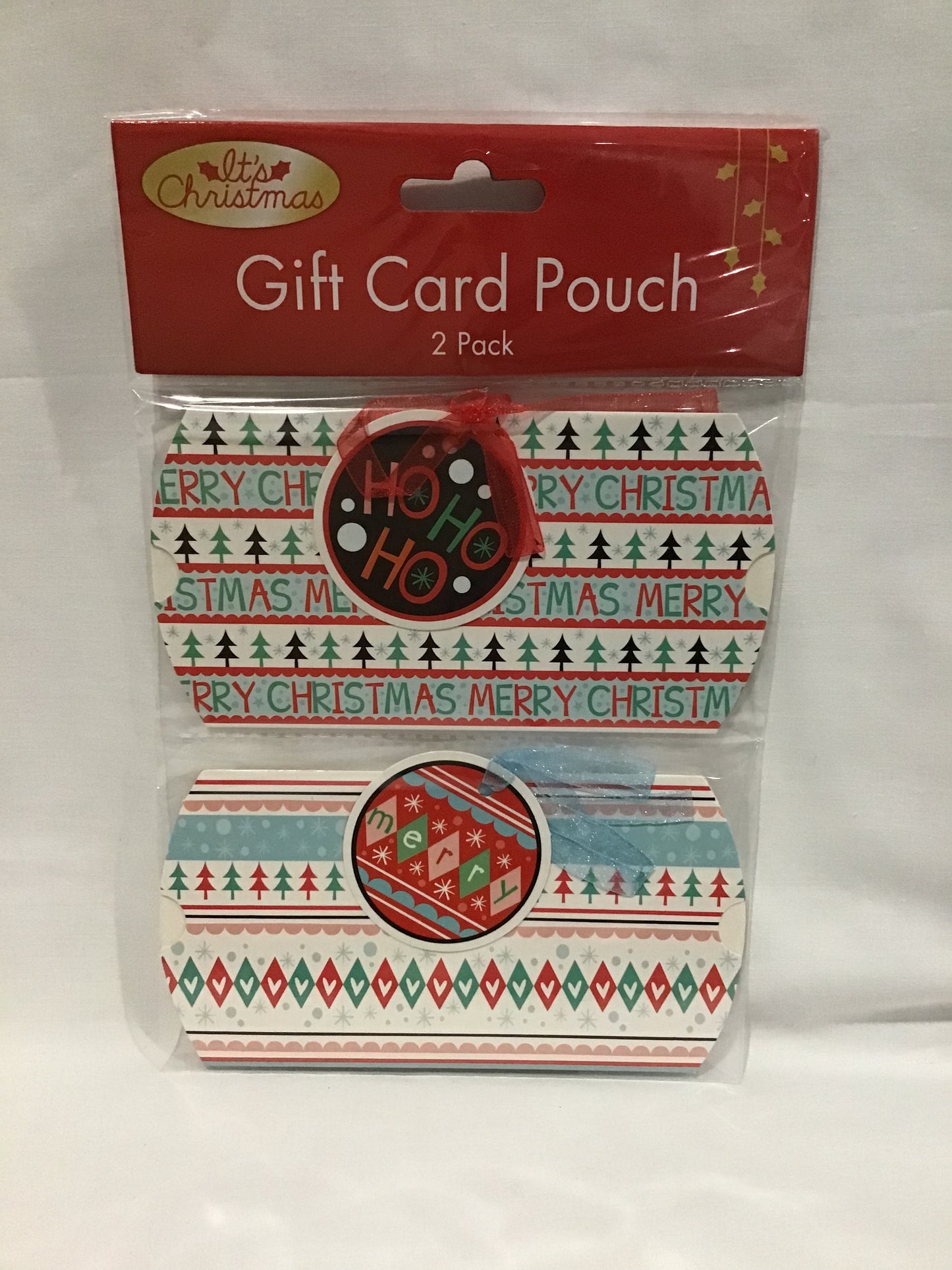 Gift Card Pouch - Christmas - 2 pack