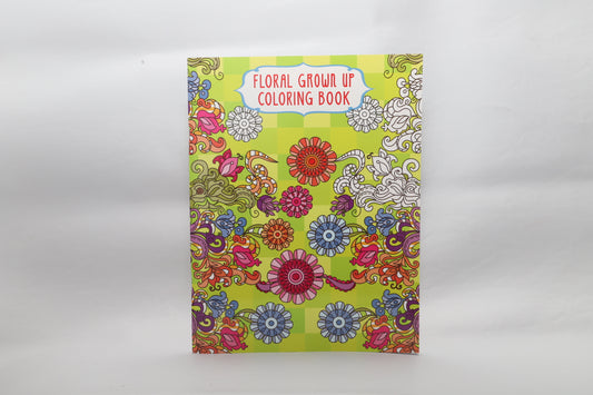 Colouring Book Floral Grown Up - 24 Pages to Colour Book #1