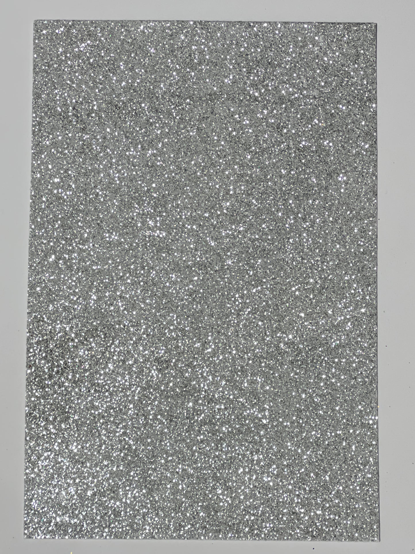 Craft Foam Glitter Silver - Size Approx 30 x 20cm - Thickness Approx 1.5mm