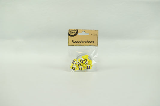 Mini Wooden Bees - Pack of 10