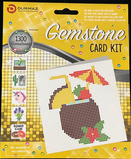 Durmaz Gemstone Card Craft Kit - Tropical Drink